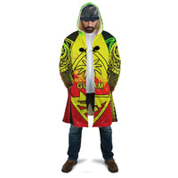 Polynesian Cloak - Guam Flag, Seal with Maui Moana Tattoo Unisex Black - Polynesian Pride