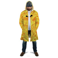 Polynesian Cloak - Vanuatu Symbols With Hibiscus - Polynesian Pride