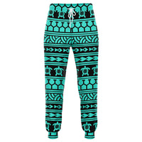 Polynesian Tattoo Tribal Turquoise Joggers Unisex Turquoise - Polynesian Pride