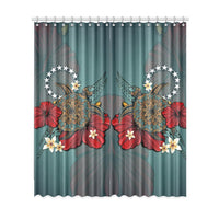 Cook Islands Window Curtain Turtle One Size 52"x120"(Two Piece) Green - Polynesian Pride