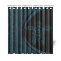 Hawaii Turtle Polynesian Shower Curtain-Circle Style - Polynesian Pride