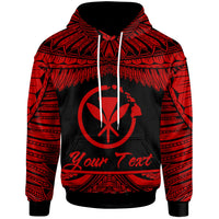 Hawaii Polynesian Custom Hoodie Hawaii Pride Red Version Unisex Red - Polynesian Pride