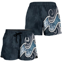 Pohnpei Islands Polynesian Women's Shorts - Ocean Style - Polynesian Pride