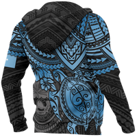 Federated States of Micronesia Hoodie (Zip up) Blue Turtle - Polynesian Pride