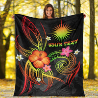 Marshall Islands Polynesian Personalised Premium Blanket - Legend of Marshall Islands (Reggae) - Polynesian Pride