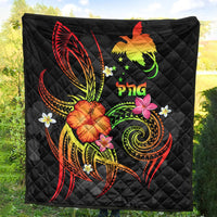 Papua New Guinea Polynesian Premium Quilt - Legend of Papua New Guinea (Reggae) - Polynesian Pride