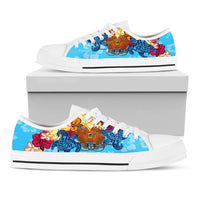 Papua New Guinea Low Top Shoes - Tropical Style - Polynesian Pride