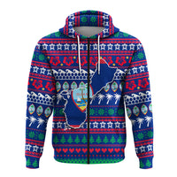 Guam Christmas Zip Hoodie Ugly Christmas LT12 - Polynesian Pride