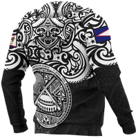 American Samoa Hoodie National Pride (White) - Polynesian Pride