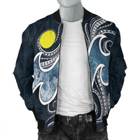 Palau Polynesian Men's Bomber Jacket - Ocean Style - Polynesian Pride