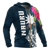 Nauru Zip up Hoodie Summer Vibes - Polynesian Pride