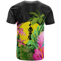 New Caledonia T Shirt Hibiscus Coconut - Polynesian Pride