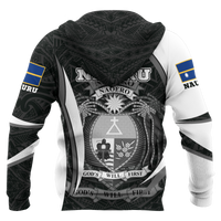 Nauru Polynesian Hoodie Nauru Spirit (White) - Polynesian Pride