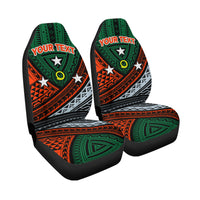 (Custom Personalised) Vanuatu Penama Province Tribal Pattern Car Seat Covers - LT12 - Polynesian Pride