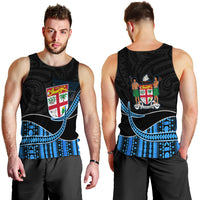 Fiji Polynesian Men Tank Top Featured Fijian Lovers LT13 - Polynesian Pride