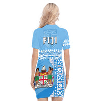 Fiji Dreamy Polo Dress Tapa Pattern LT13 - Polynesian Pride