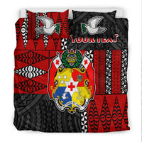 (Custom Personalised) Tonga Bedding Set Tongan Pattern Mix Polynesian LT13 - Polynesian Pride