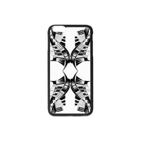 Polynesian 19 Rubber Phone Case One Size iPhone 6/6s Plus Black - White - Polynesian Pride