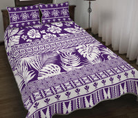 Hawaii Quilt Bed Set Pattern Version Unique Purple LT13 - Polynesian Pride
