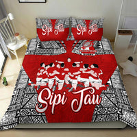 Tonga Rugby Ikale Tahi Sipi Tau Bedding Set - LT2 RED - Polynesian Pride