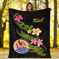 Tahiti Polynesian Blanket - Plumeria Tribal - Polynesian Pride