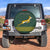 (Custom Personalised) South Africa Protea Spare Tire Cover Rugby Go Springboks Ver.01 LT13 Green - Polynesian Pride