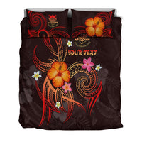 Tuvalu Polynesian Personalised Bedding Set - Legend of Tuvalu (Red) - Polynesian Pride