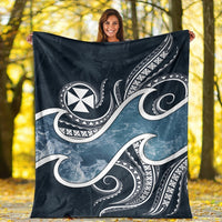 Wallis and Futuna Polynesian Premium Blanket - Ocean Style - Polynesian Pride