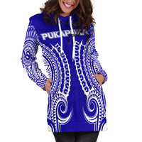 (Custom Personalised) Cook Islands Pukapuka Hoodie Dress - Tribal Pattern - LT12 - Polynesian Pride