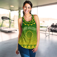 Cook Islands Turtle With Tribal Women Tank Top - LT12 - Polynesian Pride