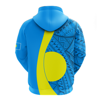 Custom Palau Hoodie Tribal Pattern LT12 - Polynesian Pride