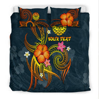 Polynesian Tahiti Personalised Bedding Set - Legend of Tahiti (Blue) - Polynesian Pride