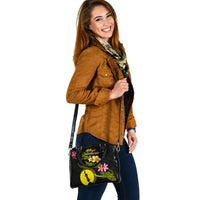 New Caledonia Polynesian Shoulder Handbag - Plumeria Tribal - Polynesian Pride