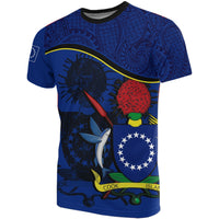 Cook islands Coat of Arms T Shirt Style Unisex Black - Polynesian Pride