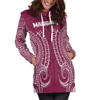 (Custom Personalised) Cook Islands Mangaia Hoodie Dress - Tribal Pattern - LT12 - Polynesian Pride