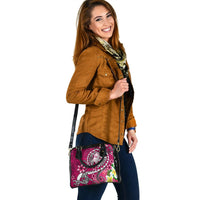Fiji Shoulder Handbag - Turtle Plumeria (Pink) - Polynesian Pride
