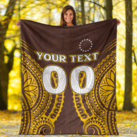 (Custom Personalised) Cook Islands Kukis Blanket - Tribal Pattern - LT12 - Polynesian Pride