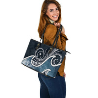 Chuuk Islands Polynesian Leather Tote Bag - Ocean Style - Polynesian Pride