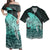 Matching Couple Hawaiian Outfits Dress and Hawaiian Shirt Hawaii Hibiscus Wale Polynesian RLT14 - Polynesian Pride