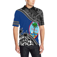 Guam Polo Shirt Fall In The Wave K7 - Polynesian Pride
