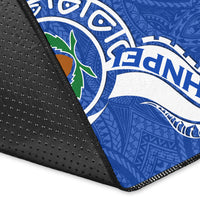 Pohnpei Area Rug - Micronesia Pride Blue - LT12 - Polynesian Pride