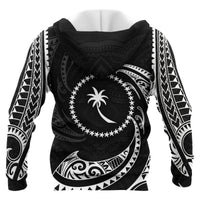 Chuuk Micronesia Hoodie White Tribal Wave - Polynesian Pride