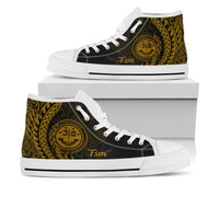 Federated States of Micronesia High Top Shoes - Wings Style - Polynesian Pride