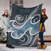 Tuvalu Polynesian Premium Blanket - Ocean Style - Polynesian Pride