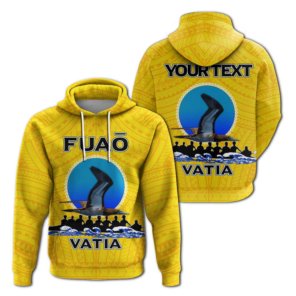 Custom American Samoa Hoodie Fuao of Vatia Pride LT12 Unisex Yellow - Polynesian Pride