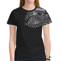 Polynesian T Shirt Polynesian Chest Tattoo Special Gray - Polynesian Pride