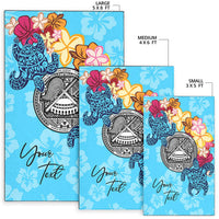 American Samoa Area Rug - Custom Personalised Tropical Style - Polynesian Pride