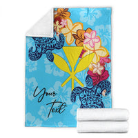 Hawaii Kanaka Maoli Custom Personalised Premium Blanket - Tropical Style - Polynesian Pride