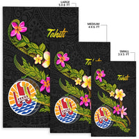 Tahiti Polynesian Area Rug - Plumeria Tribal - Polynesian Pride