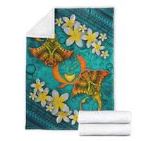 Pohnpei Micronesia Blanket - Manta Ray Ocean - Polynesian Pride